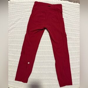 lululemon athletica Red High-Waist Leggings